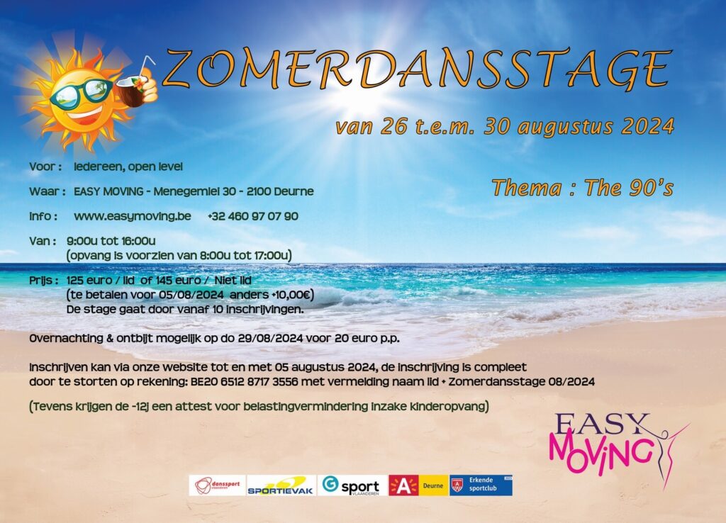 Easy Moving Zomer Dansstage